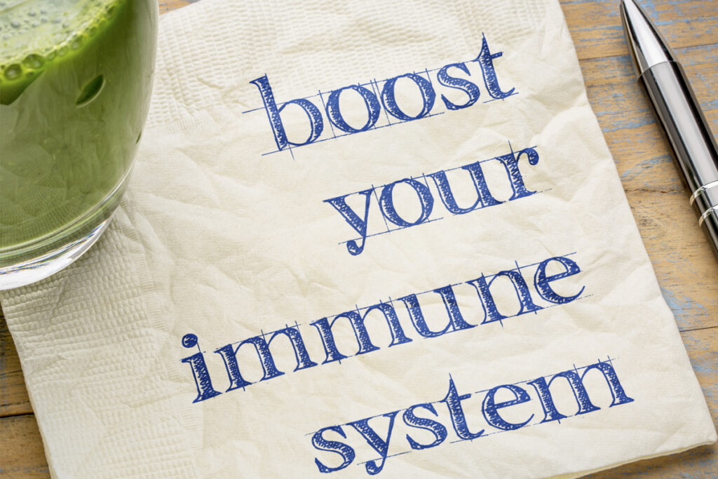 healthy green juice and immune system quote